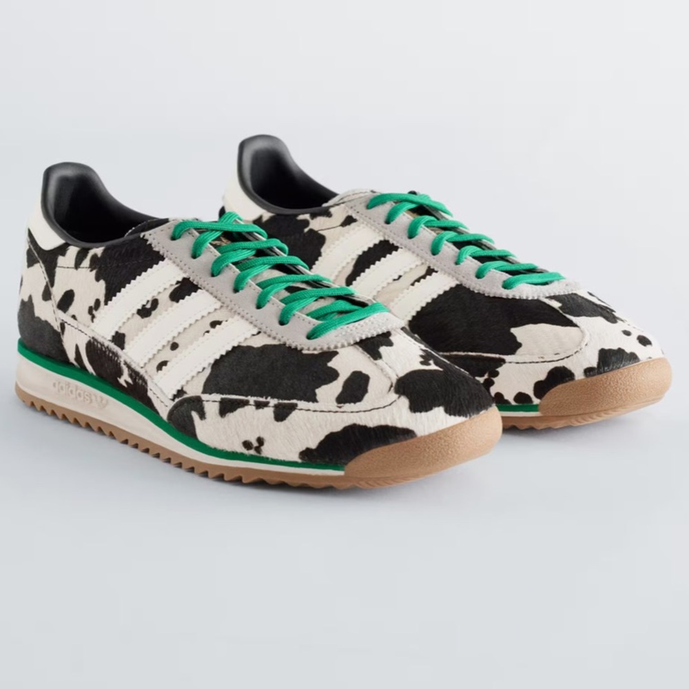 Adidas Kids SL 72 OG Black, White, and Green Sneakers